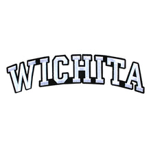 Load image into Gallery viewer, Varsity City Name Wichita in Multicolor Embroidery Patch