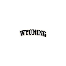 Load image into Gallery viewer, Varsity State Name Wyoming in Multicolor Embroidery Patch