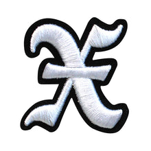 Load image into Gallery viewer, 3D Old English Roman Font Alphabets A To Z Size 2 Inches White Embroidery Patch