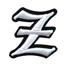 Load image into Gallery viewer, 3D Old English Roman Font Alphabets A To Z Size 2 Inches White Embroidery Patch