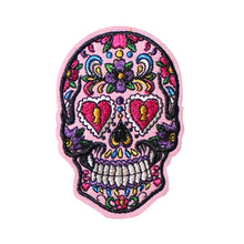 Load image into Gallery viewer, Colorful Resin Planar Sugar Skull Embroidery Patch