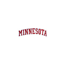 Load image into Gallery viewer, Varsity State Name Minnesota in Multicolor Embroidery Patch