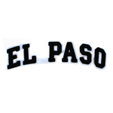 Load image into Gallery viewer, Varsity City Name El Paso in Multicolor Chenille Patch