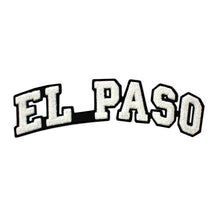 Load image into Gallery viewer, Varsity City Name El Paso in Multicolor Chenille Patch