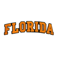 Load image into Gallery viewer, Varsity State Name Florida in Multicolor Chenille Patch