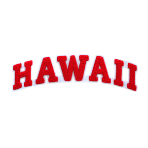 Varsity State Name Hawaii in Multicolor Chenille Patch