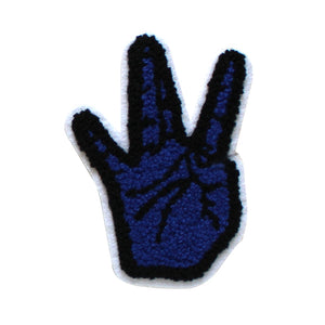 Westside Hand Sign in Multicolor Chenille Patch
