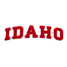 Load image into Gallery viewer, Varsity State Name Idaho in Multicolor Chenille Patch
