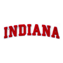 Load image into Gallery viewer, Varsity State Name Indiana in Multicolor Chenille Patch