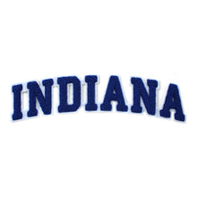 Load image into Gallery viewer, Varsity State Name Indiana in Multicolor Chenille Patch
