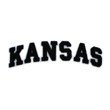 Load image into Gallery viewer, Varsity State Name Kansas in Multicolor Chenille Patch
