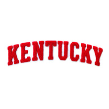 Load image into Gallery viewer, Varsity State Name Kentucky in Multicolor Chenille Patch