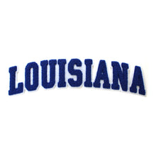 Load image into Gallery viewer, Varsity State Name Louisiana in Multicolor Chenille Patch