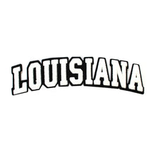 Load image into Gallery viewer, Varsity State Name Louisiana in Multicolor Chenille Patch