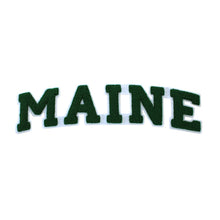 Load image into Gallery viewer, Varsity State Name Maine in Multicolor Chenille Patch
