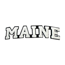 Load image into Gallery viewer, Varsity State Name Maine in Multicolor Chenille Patch