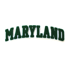 Load image into Gallery viewer, Varsity State Name Maryland in Multicolor Chenille Patch
