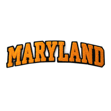 Load image into Gallery viewer, Varsity State Name Maryland in Multicolor Chenille Patch