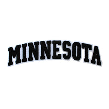 Load image into Gallery viewer, Varsity State Name Minnesota in Multicolor Chenille Patch