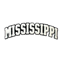 Load image into Gallery viewer, Varsity State Name Mississippi in Multicolor Chenille Patch