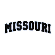 Load image into Gallery viewer, Varsity State Name Missouri in Multicolor Chenille Patch