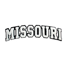 Load image into Gallery viewer, Varsity State Name Missouri in Multicolor Chenille Patch