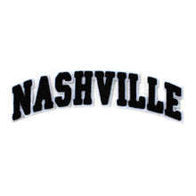 Load image into Gallery viewer, Varsity City Name Nashville in Multicolor Chenille Patch
