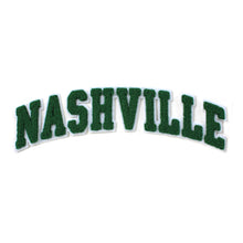 Load image into Gallery viewer, Varsity City Name Nashville in Multicolor Chenille Patch