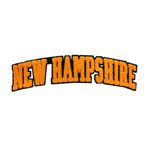 Varsity State Name New Hampshire in Multicolor Chenille Patch