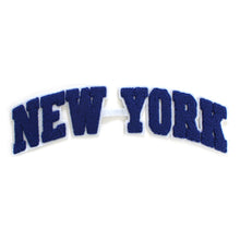 Load image into Gallery viewer, Varsity State City Name New York in Multicolor Chenille Patch
