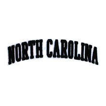Load image into Gallery viewer, Varsity State Name North Carolina in Multicolor Chenille Patch