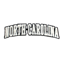 Load image into Gallery viewer, Varsity State Name North Carolina in Multicolor Chenille Patch