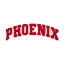 Load image into Gallery viewer, Varsity City Name Phoenix in Multicolor Chenille Patch