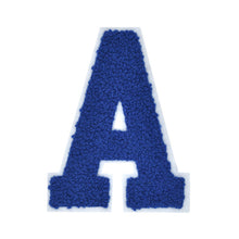 Load image into Gallery viewer, Letter Varsity Alphabets A to Z Royal Blue Chenille & White Felt 2.5 Inch