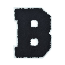Load image into Gallery viewer, Letter Varsity Alphabets A to Z Black Chenille & White Felt 8 Inch