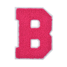 Load image into Gallery viewer, Letter Varsity Alphabets A-Z Candy Pink Chenille & White Felt 2.5 Inch