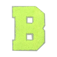 Load image into Gallery viewer, Letter Varsity Alphabets A to Z Neon Lime 2.5 Inch
