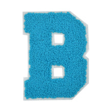 Load image into Gallery viewer, Letter Varsity Alphabets A to Z Teal Blue Chenille & White Felt 2.5 Inch