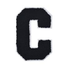 Load image into Gallery viewer, Letter Varsity Alphabets A to Z Black Chenille & White Felt 8 Inch