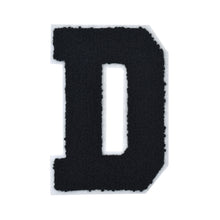 Load image into Gallery viewer, Letter Varsity Alphabets A to Z Black Chenille & White Felt 4 Inch