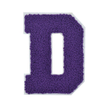 Load image into Gallery viewer, Letter Varsity Alphabets A to Z Purple Chenille & White Felt 2.5 Inch