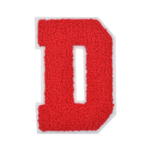 Load image into Gallery viewer, Letter Varsity Alphabets A to Z Red Chenille & White Felt 8 Inch