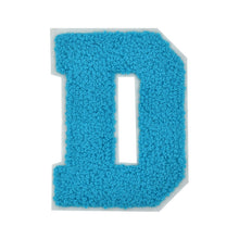 Load image into Gallery viewer, Letter Varsity Alphabets A to Z Teal Blue Chenille & White Felt 2.5 Inch