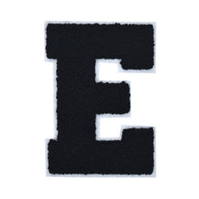 Load image into Gallery viewer, Letter Varsity Alphabets A to Z Black Chenille & White Felt 4 Inch