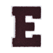 Load image into Gallery viewer, Letter Varsity Alphabets A to Z Burgundy Chenille & White Felt 2.5 Inch