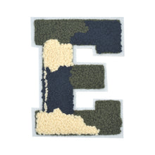 Load image into Gallery viewer, Letter Varsity Alphabets A to Z Camo Chenille & White Felt 6 Inch