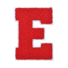 Load image into Gallery viewer, Letter Varsity Alphabets A to Z Red Chenille & White Felt 4 Inch
