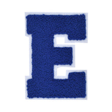 Load image into Gallery viewer, Letter Varsity Alphabets A to Z Royal Blue Chenille & White Felt 6 Inch