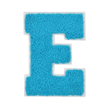 Load image into Gallery viewer, Letter Varsity Alphabets A to Z Teal Blue Chenille & White Felt 2.5 Inch