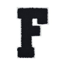 Load image into Gallery viewer, Letter Varsity Alphabets A to Z Black Chenille & White Felt 8 Inch